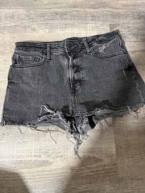Free Assembly - Distressed Black Denim Cutoff Shorts